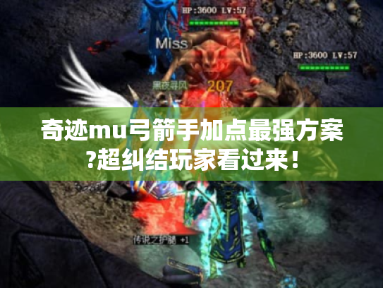 奇迹mu弓箭手加点最强方案?超纠结玩家看过来！