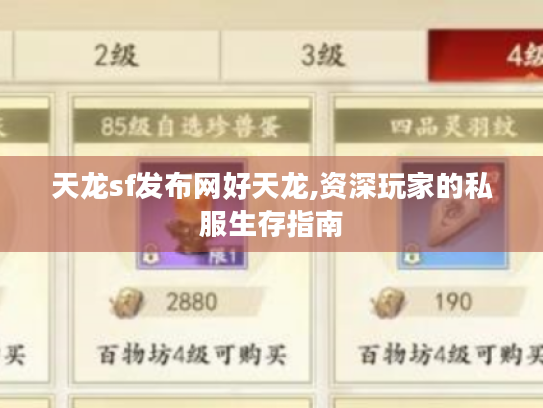 天龙sf发布网好天龙,资深玩家的私服生存指南