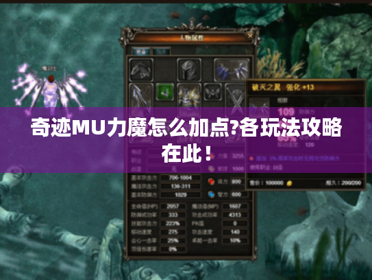 奇迹MU力魔怎么加点?各玩法攻略在此！