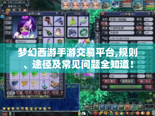 梦幻西游手游交易平台,规则、途径及常见问题全知道！