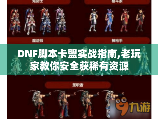 DNF脚本卡盟实战指南,老玩家教你安全获稀有资源