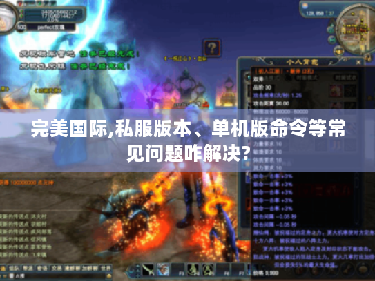 完美国际,私服版本、单机版命令等常见问题咋解决?
