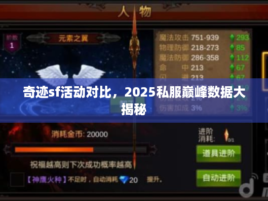 奇迹sf活动对比，2025私服巅峰数据大揭秘