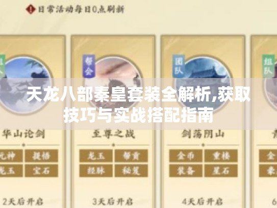 天龙八部秦皇套装全解析,获取技巧与实战搭配指南