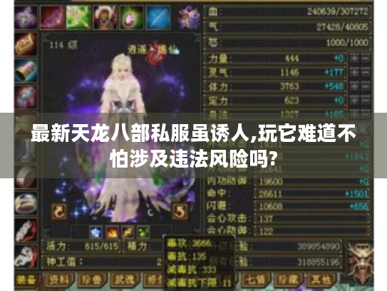 最新天龙八部私服虽诱人,玩它难道不怕涉及违法风险吗?