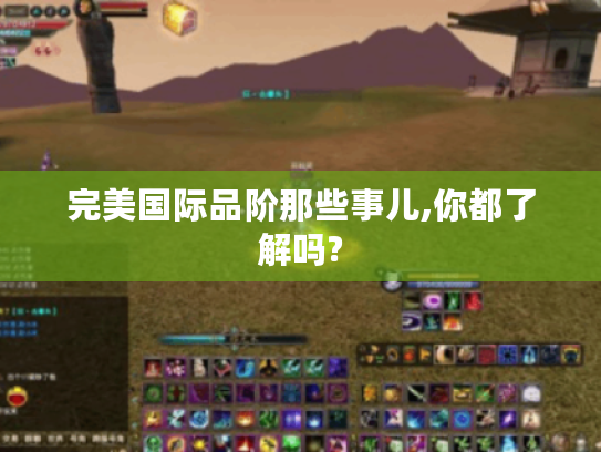 完美国际品阶那些事儿,你都了解吗? 完美国际品阶那些事儿,你都了解吗?