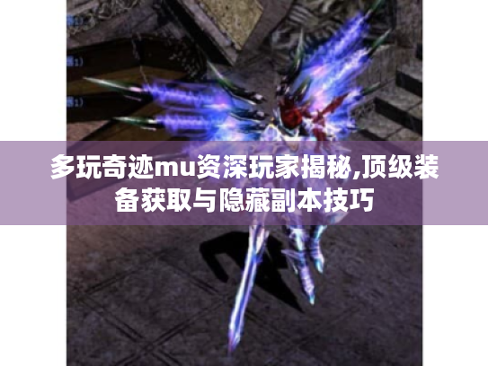 多玩奇迹mu资深玩家揭秘,顶级装备获取与隐藏副本技巧