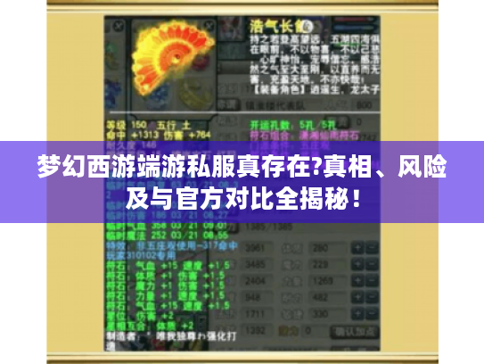 梦幻西游端游私服真存在?真相、风险及与官方对比全揭秘！