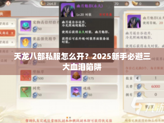 天龙八部私服怎么开？2025新手必避三大血泪陷阱
