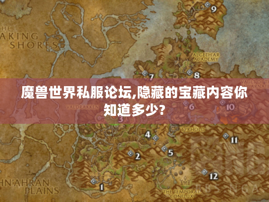 魔兽世界私服论坛,隐藏的宝藏内容你知道多少?