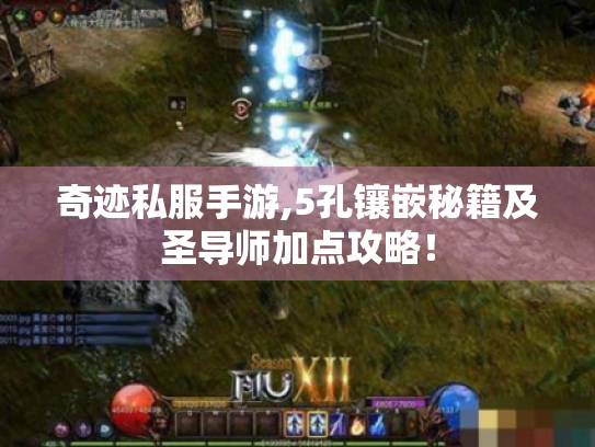 奇迹私服手游,5孔镶嵌秘籍及圣导师加点攻略！