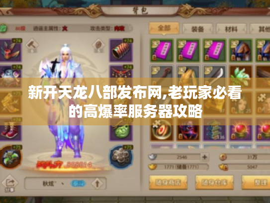新开天龙八部发布网,老玩家必看的高爆率服务器攻略