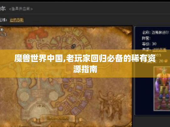 魔兽世界中国,老玩家回归必备的稀有资源指南