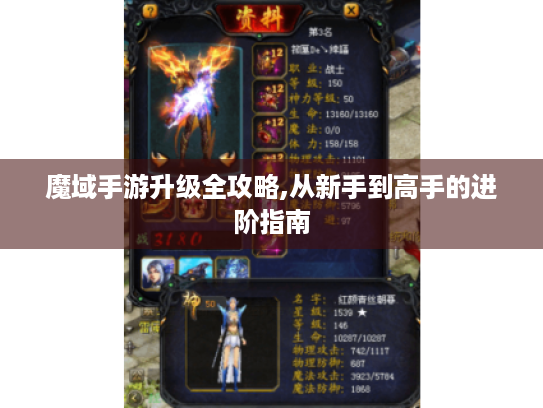 魔域手游升级全攻略,从新手到高手的进阶指南