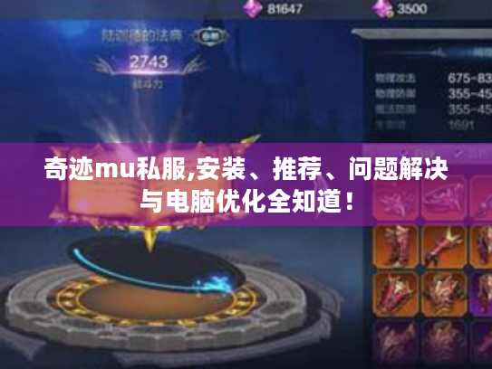 奇迹mu私服,安装、推荐、问题解决与电脑优化全知道! 奇迹mu私服,安装、推荐、问题解决与电脑优化全知道!
