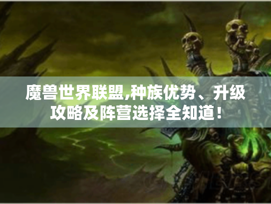 魔兽世界联盟,种族优势、升级攻略及阵营选择全知道！