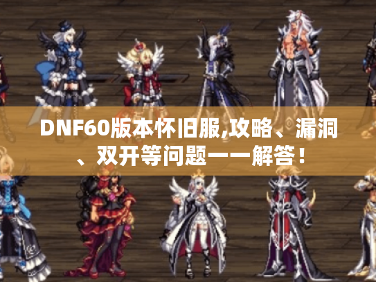 DNF60版本怀旧服,攻略、漏洞、双开等问题一一解答！