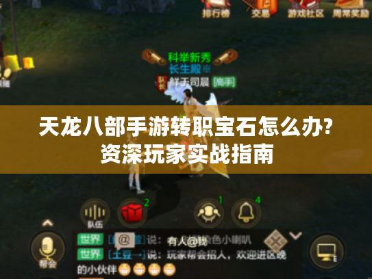 天龙八部手游转职宝石怎么办?资深玩家实战指南