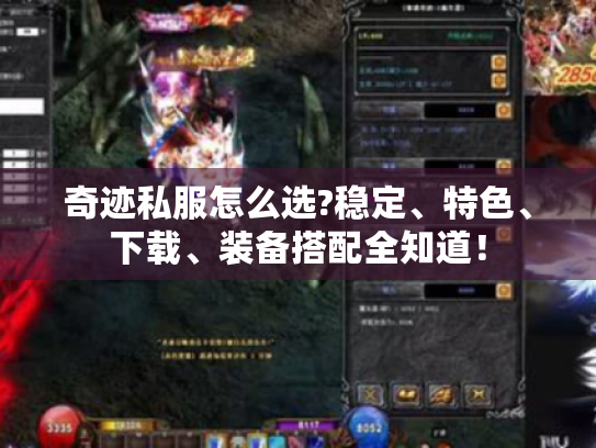 奇迹私服怎么选?稳定、特色、下载、装备搭配全知道！