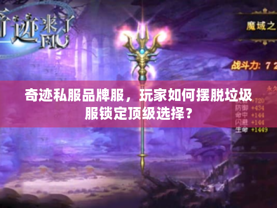 奇迹私服品牌服，玩家如何摆脱垃圾服锁定顶级选择？