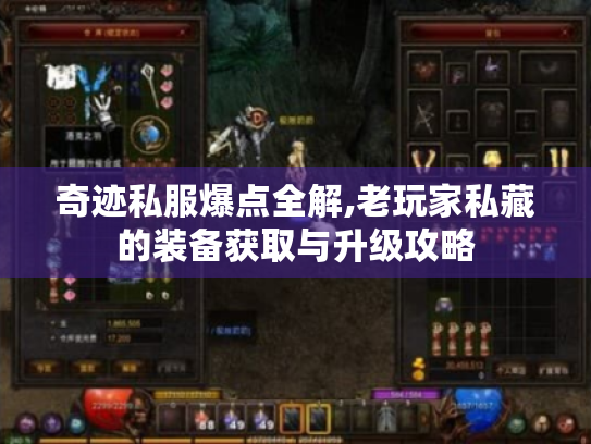 奇迹私服爆点全解,老玩家私藏的装备获取与升级攻略