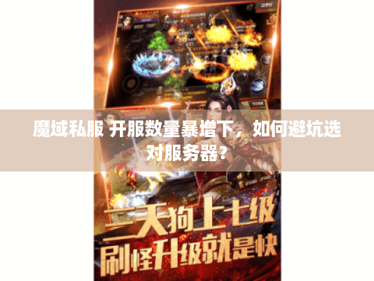 魔域私服 开服数量暴增下，如何避坑选对服务器？