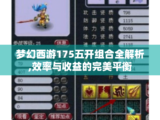 梦幻西游175五开组合全解析,效率与收益的完美平衡 梦幻西游175五开组合全解析,效率与收益的完美平衡