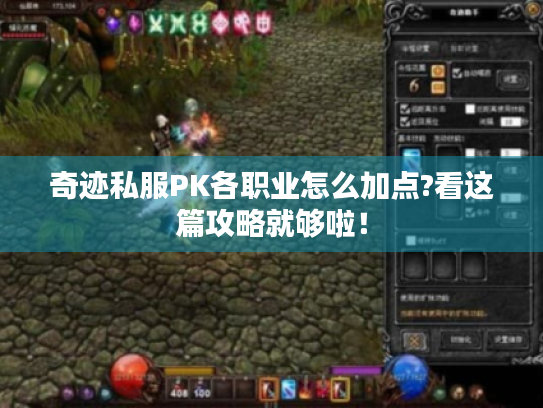 奇迹私服PK各职业怎么加点?看这篇攻略就够啦！
