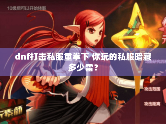 dnf打击私服重拳下 你玩的私服暗藏多少雷？