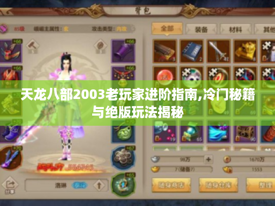 天龙八部2003老玩家进阶指南,冷门秘籍与绝版玩法揭秘