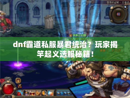 dnf霸道私服暴君统治？玩家揭竿起义选服秘籍！