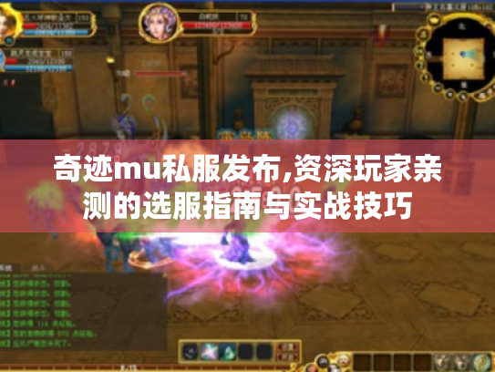 奇迹mu私服发布,资深玩家亲测的选服指南与实战技巧