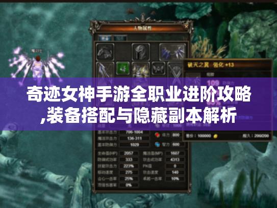 奇迹女神手游全职业进阶攻略,装备搭配与隐藏副本解析
