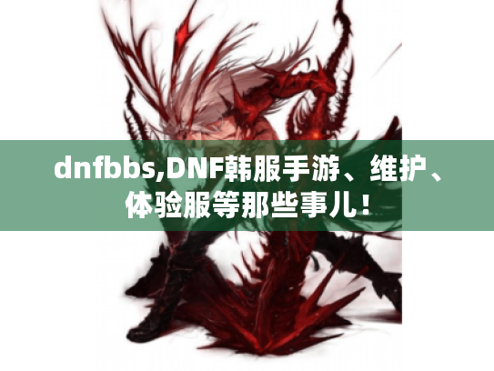 dnfbbs,DNF韩服手游、维护、体验服等那些事儿！