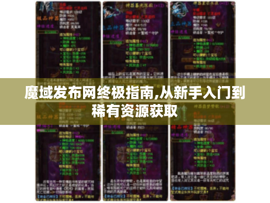 魔域发布网终极指南,从新手入门到稀有资源获取 魔域发布网终极指南,从新手入门到稀有资源获取