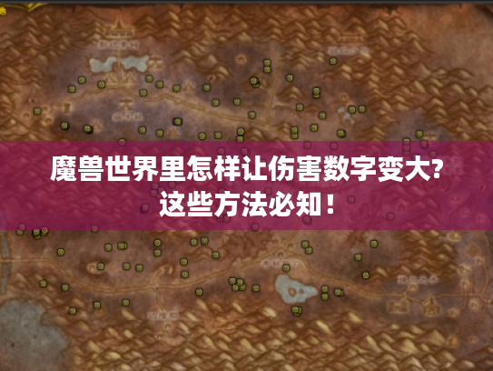 魔兽世界里怎样让伤害数字变大?这些方法必知! 魔兽世界里怎样让伤害数字变大?这些方法必知!