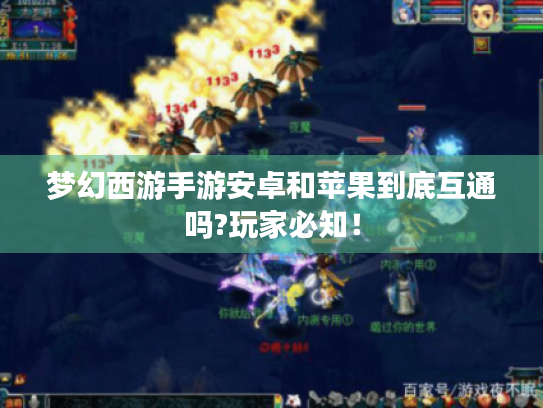 梦幻西游手游安卓和苹果到底互通吗?玩家必知！