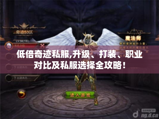 低倍奇迹私服,升级、打装、职业对比及私服选择全攻略！