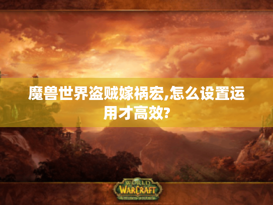 魔兽世界盗贼嫁祸宏,怎么设置运用才高效?