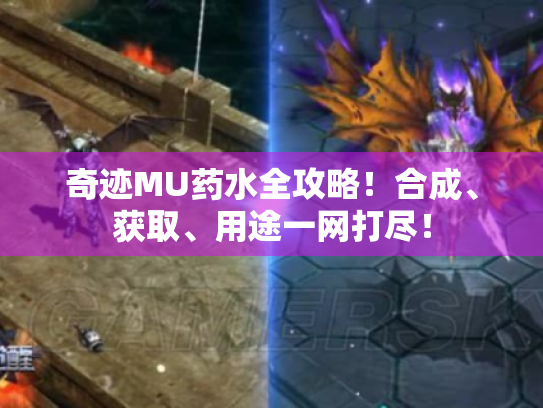 奇迹MU药水全攻略！合成、获取、用途一网打尽！