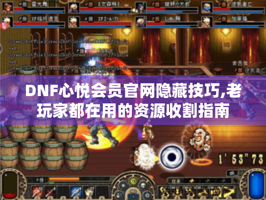 DNF心悦会员官网隐藏技巧,老玩家都在用的资源收割指南