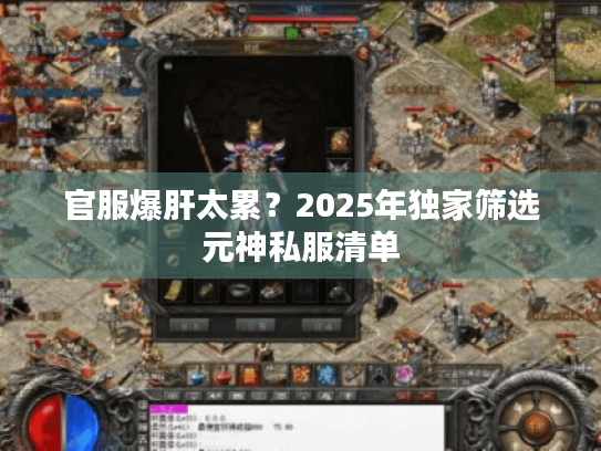 官服爆肝太累？2025年独家筛选元神私服清单