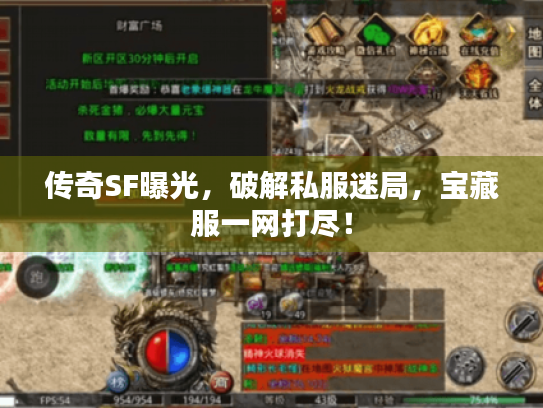 传奇SF曝光，破解私服迷局，宝藏服一网打尽！