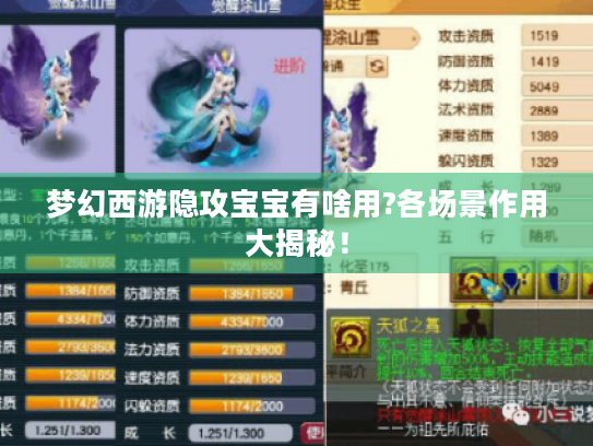 梦幻西游隐攻宝宝有啥用?各场景作用大揭秘！