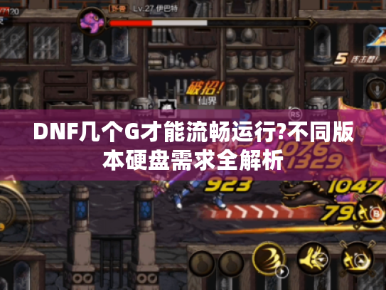 DNF几个G才能流畅运行?不同版本硬盘需求全解析