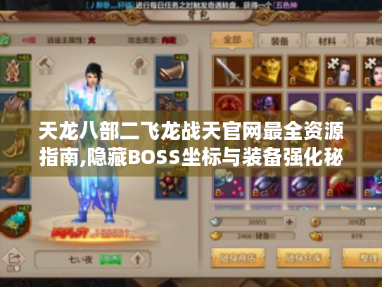 天龙八部二飞龙战天官网最全资源指南,隐藏BOSS坐标与装备强化秘技