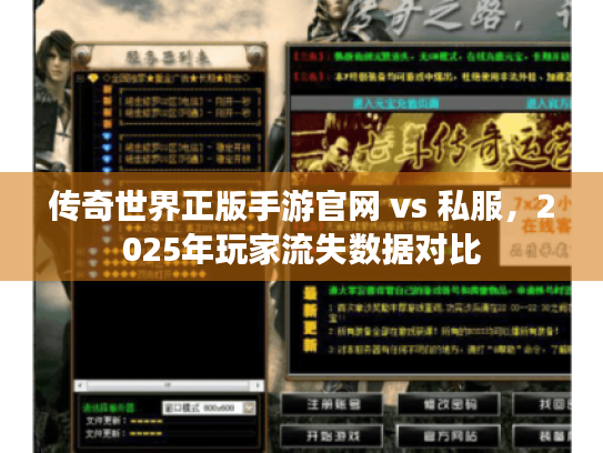 传奇世界正版手游官网 vs 私服，2025年玩家流失数据对比