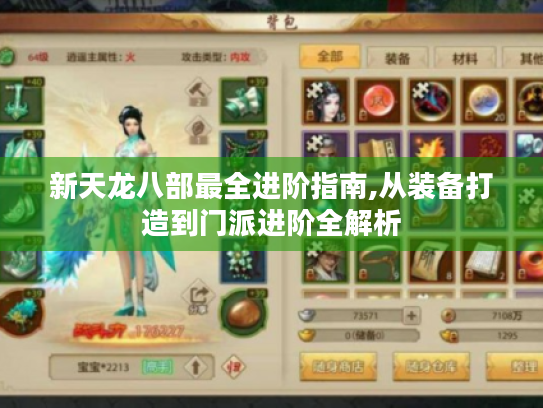 新天龙八部最全进阶指南,从装备打造到门派进阶全解析