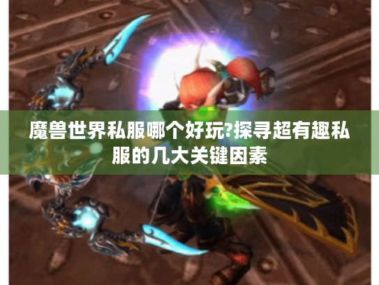 魔兽世界私服哪个好玩?探寻超有趣私服的几大关键因素