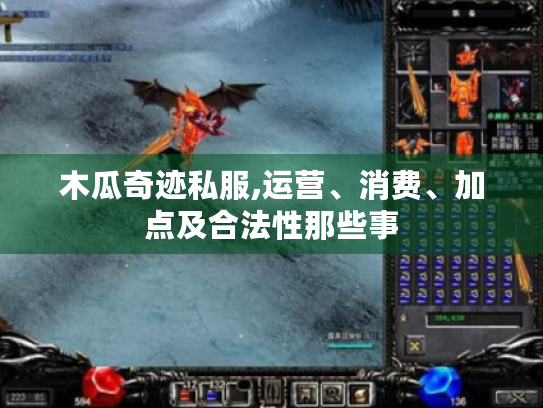 木瓜奇迹私服,运营、消费、加点及合法性那些事